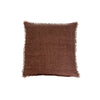 Lina Linen Pillow - Mocha