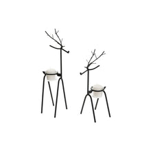  Iron Deer Candleholder - Black