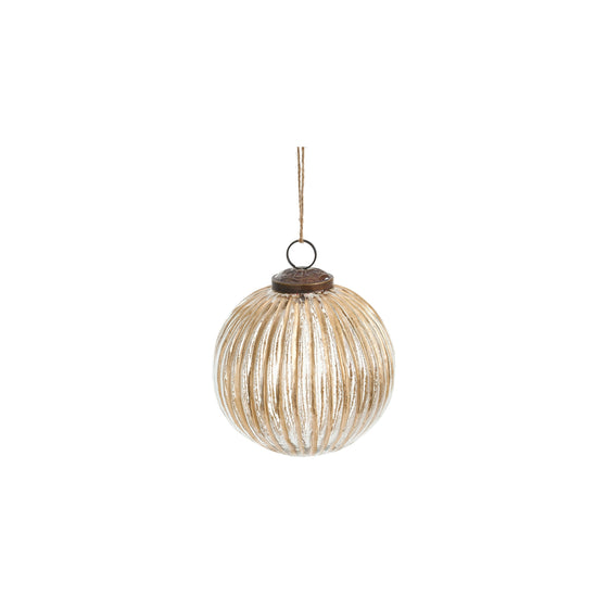 Gold Ridged Ornament