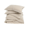 Lina Linen King Duvet Cover Set - Chambray