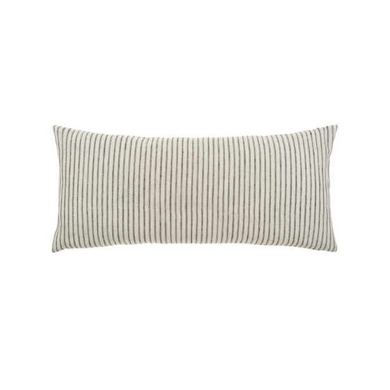 Ticking Stripe Linen Pillow - 14" x 31"