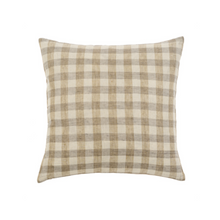  Cape Check Linen Pillow - 20" x 20"