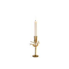  Reindeer Forged Candlestick - Gold