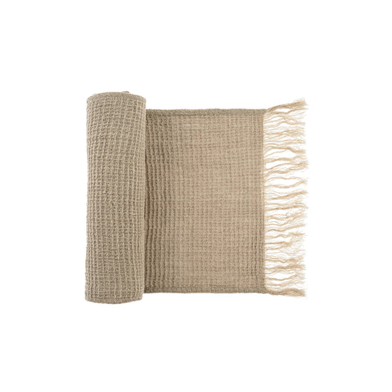 Linen Waffle Weave Table Runner