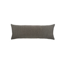  Pinstripe Linen Lumbar -  Grey