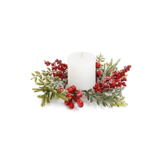 Berry and Cedar Candle Ring